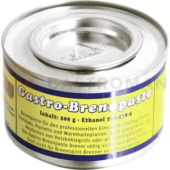 Hořlavá pasta topení pro rolovací chafing ethanol 200 g | GASTRO-TIP, 9990113