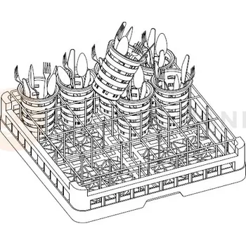 Přípravek do myčky Koš na příbory do myček Lozamet | LOZAMET, PC-160