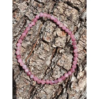 Náramek Náramek Rubelit 4 mm fazetovaný