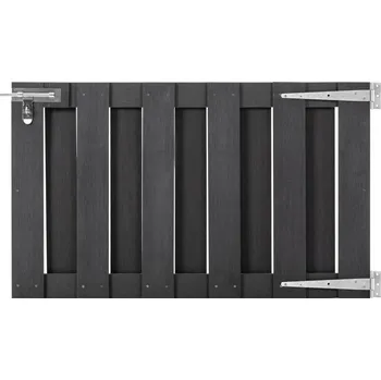 brána vidaXL Zahradní branka WPC 100 x 60 cm šedá [49081]