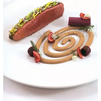 Kuchyňská sůl Silikonová forma na chuťovky 6x oválná spirála 138x95x6 mm, 28 ml, 400x300 mm - GG010S | PAVONI, Spirale Ovale