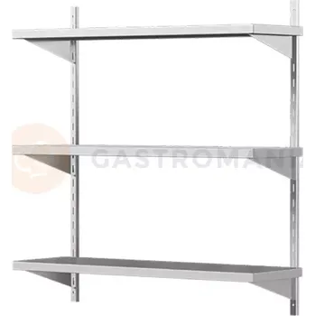 Závěsné křeslo Závěsná police z nerezové oceli, potrojná 1000x400x1050 mm | ASBER, WAS-1040/3