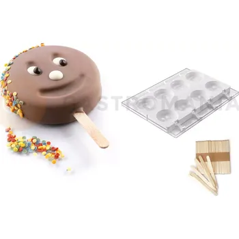 Výroba svíčky Forma na nanuky a chuťovky na dřívku | SILIKOMART, Gel07 Mr Funny