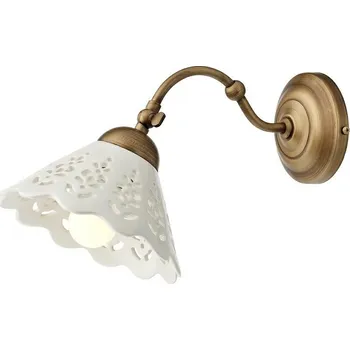 Incanti Rustikální nástěnné svítidlo Lea 02, ø 18 cm, keramické Barva: Mosaz