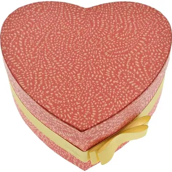 Dárková krabička Dárková krabička Florea heart red medium 19x9cm