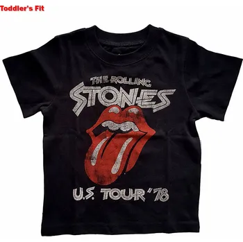 Chlapecké tričko Rolling Stones tričko, US Tour '78 Black, dětské S velikost S (12 měsíců)