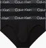Sada pánského spodního prádla Calvin Klein Hip Brief 000NB2969A černé 3 ks
