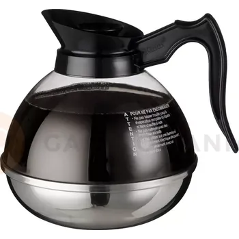 Barová židle Skleněná konvice na kávu nebo čaj s nerezovým spodkem 1,7 l | BRAVILOR BONAMAT, Durabel