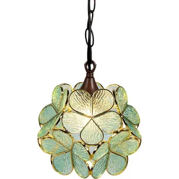 Závěsné modré světlo Tiffany Bloom – 21x21x17/90 cm + doprava zdarma