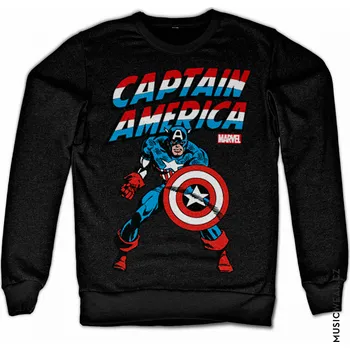 Pánská mikina Captain America mikina, Sweatshirt Black, pánská L