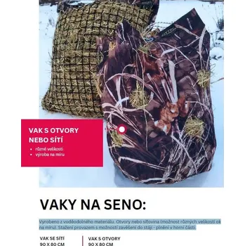 Sportovní vak Vak na seno 90 x 80 cm, více typů, Sittec Velikost: 3,5x3,5cm
