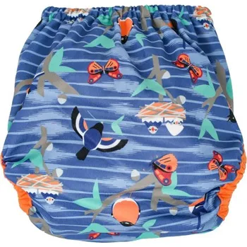 Plenkové kalhoty Pop-in svrchní kalhotky AIO Twilight Garden - patentky