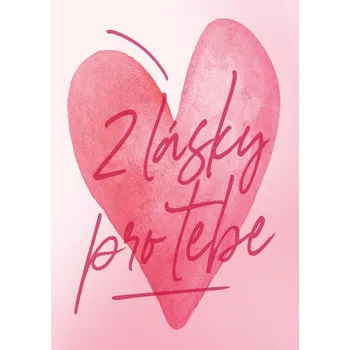 Rablox Přáníčko Z lásky pro tebe s textem Když už slova nestačí růžové