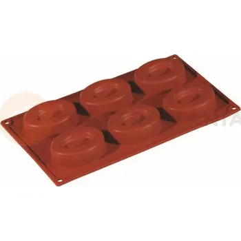 Kuchyňská sůl Silikonová forma Formaflex na monoporce - 300x175 mm, 6 ks x 80x60x25 mm, 74 ml - FR049 | PAVONI, Savarin Ovale