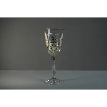 Sklenice Jubilejní sklenice na víno Angela 33 let (250ml čirá)