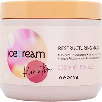 Vlasová regenerace Inebrya Ice Cream Keratin maska 500ml
