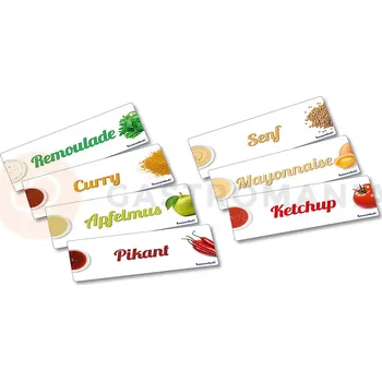 Gastro oděv Sada etiket na dávkovač 1462/050 | CONTACTO, 1462/937