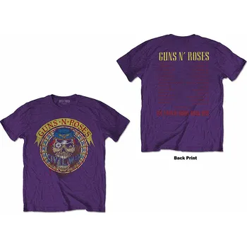 Pánská móda Guns N Roses tričko, Skull Circle BP Purple, pánské XL