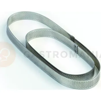 Výroba svíčky Cukrářská perforovaná forma na dorty - oválná - 7x19x2 cm | PAVONI, XFO197020