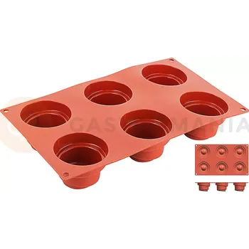 Kuchyňská sůl Silikonová forma na pečení, formičky s průměrem 68 mm | CONTACTO, 6642/068