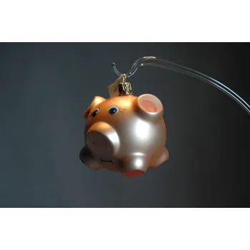 Vánoční ozdoba Vánoční ozdoba prasátko 6 cm růžové