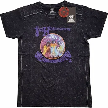 Pánská móda Jimi Hendrix tričko, Experienced Snow Washed Black, pánské S