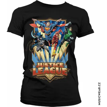 Dámské tričko Justice League tričko, Team Up! Girly, dámské L