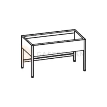 Nerezový dřez Stůl s jednokomorovým dřezem z levé strany 1200x600x900 mm | RILLING, AST 0612C 1LTO