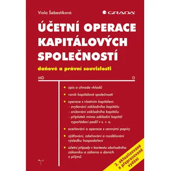 Účetní operace kapitálových společností, 3. aktualizované a přepracované vydání