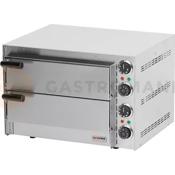 Pec na pizzu Pizza pec dvoupatrová snack 2 x pizza Ø 320 mm | REDFOX, FP-66-R