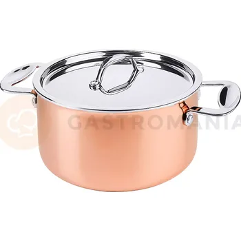 Hrnec Zapékací hrnec třívrstvý s víkem, průměr 240 mm, 6,2 l | CONTACTO, 8777/240