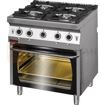 Sporák Plynový sporák s 4 hořáky a plynovou troubou | KROMET, 700.KG-4/PG-2