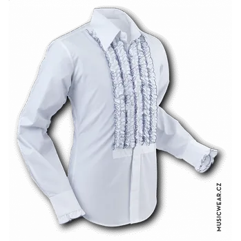 Pánská košile Pete Chenaski košile, White with Grey Trim, pánská M