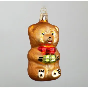 Vánoční ozdoba Vánoční ozdoba Medvídka, s dárkem 5009