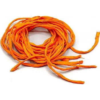 Řetízek Hedvábná šňůrka oranžová