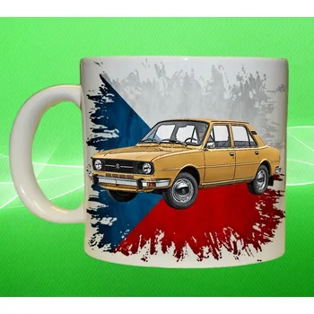hrnek s autem České auta 4 150ml (hrneček s osobním autem České výroby)