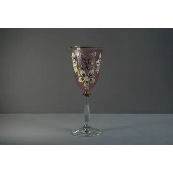 Sklenice Jubilejní sklenice na víno Angela 35 let (250ml růžová)