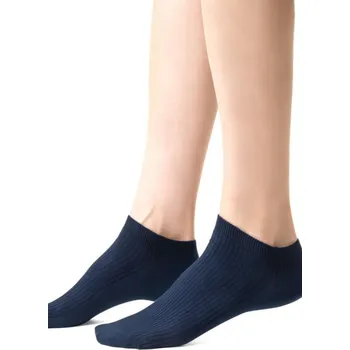 Pánské ponožky DÁMSKÉ PRUHOVANÉ PONOŽKY 137 tmavě modrá 38-40