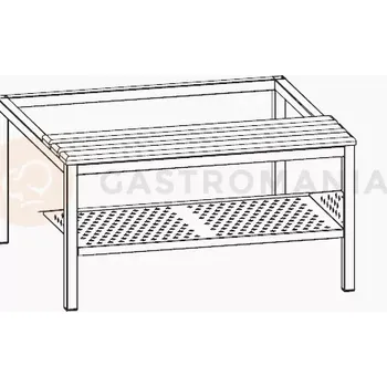 Příslušenství pro dětskou postel a kolébku Police na boty do skříně BHP, šířka 800 mm | KART-MAP, PŁB/800