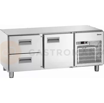 Chladící stůl pro vestavení, skříňka a 2 zásuvky GN1/1, 1397x675x630 mm | BARTSCHER, 1400T1S2