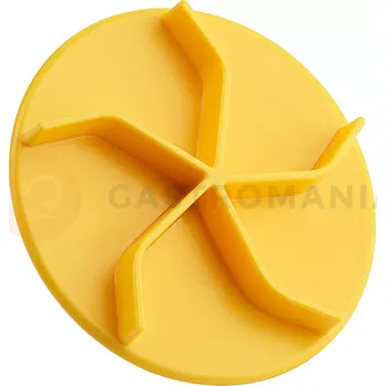 Výroba svíčky Razítko, značka na chléb ze žlutého plastu o průměru 80 mm | CONTACTO, 4084/084