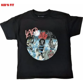 Karnevalový kostým Slayer tričko, Live Undead Black, dětské XL dětská velikost XL (11-12 let)