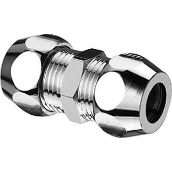 Schell Příslušenství - Přímé dvojité šroubení, chrom 064420699