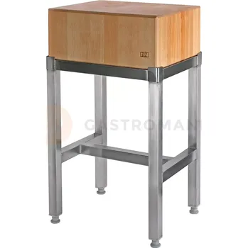 Podstavec nerezový pod řeznický špalek 400x400mm | JANPOL, 400-4040N