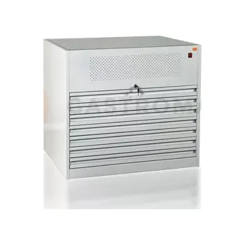 Dětská skříň Skříň na výkresy a mapy, formát A-1, osvětlená pracovní plocha, 7 zásuvek | KART-MAP, A1PB/7