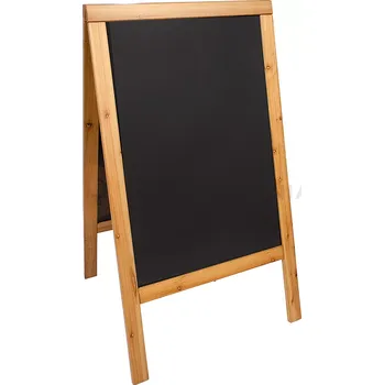 Informační tabule dřevěná 680x1200 mm, černá | CONTACTO, 7696/123