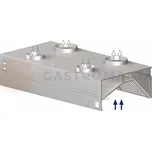 Nerezová nástěnná skříňová rekuperačně - indukční digestoř 1700x1200x450 mm | STALGAST, 9821412170