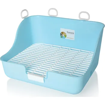 Tommi Toaleta s roštem pro králíky světle modrá 27 x 21 cm