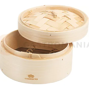 Servírovací stolek Košík bambusový na vaření v páře, průměr 150 mm | CONTACTO, 4852/150