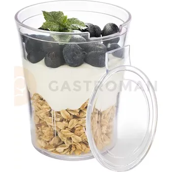 Nádoba na led Sklenice s plastovým víkem, sada 16 kusů | APS, Super Cup